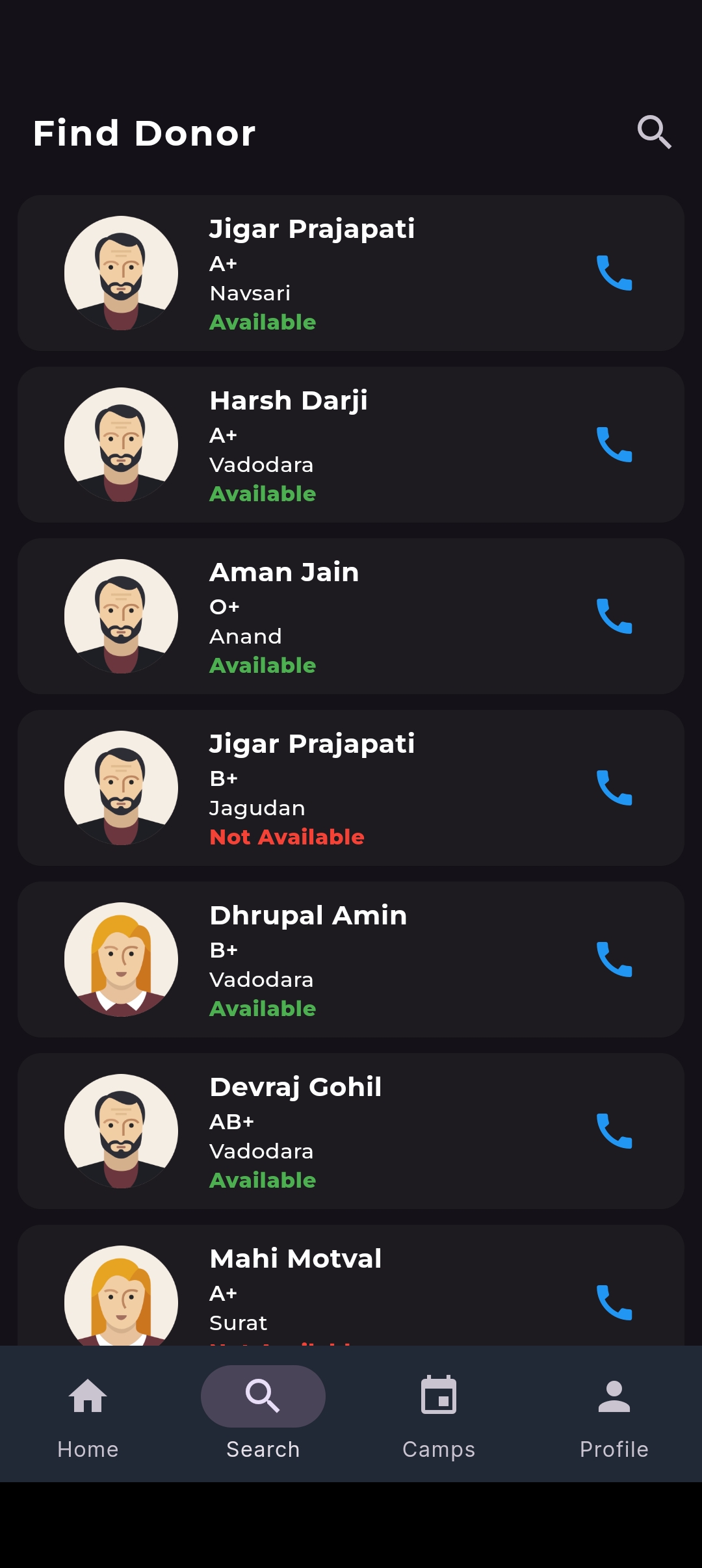 Blood Drive Management Interface