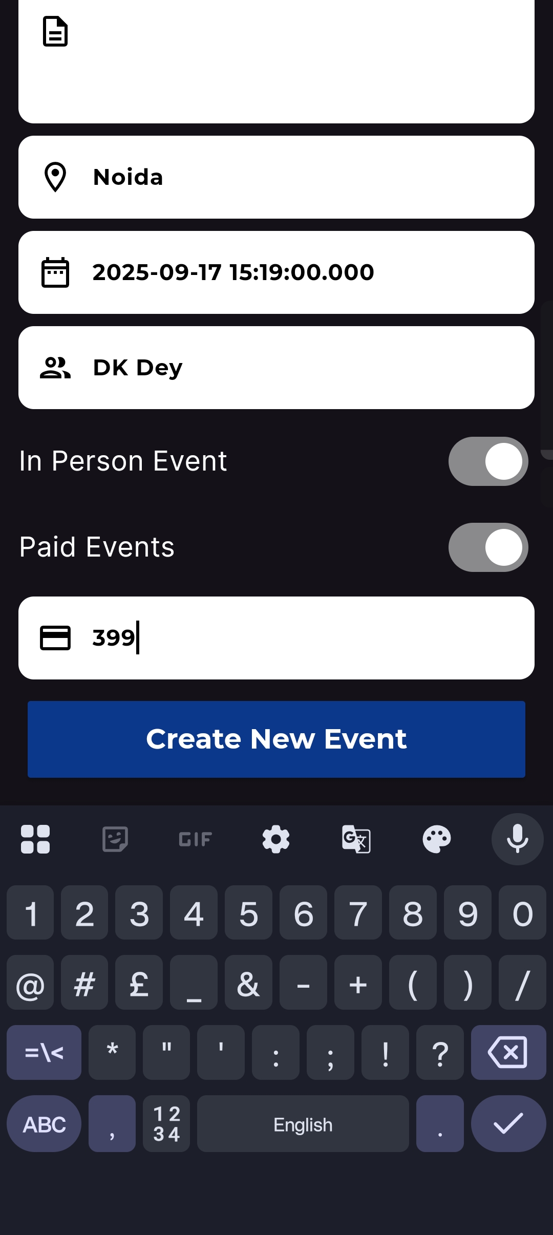 Participant Management Dashboard