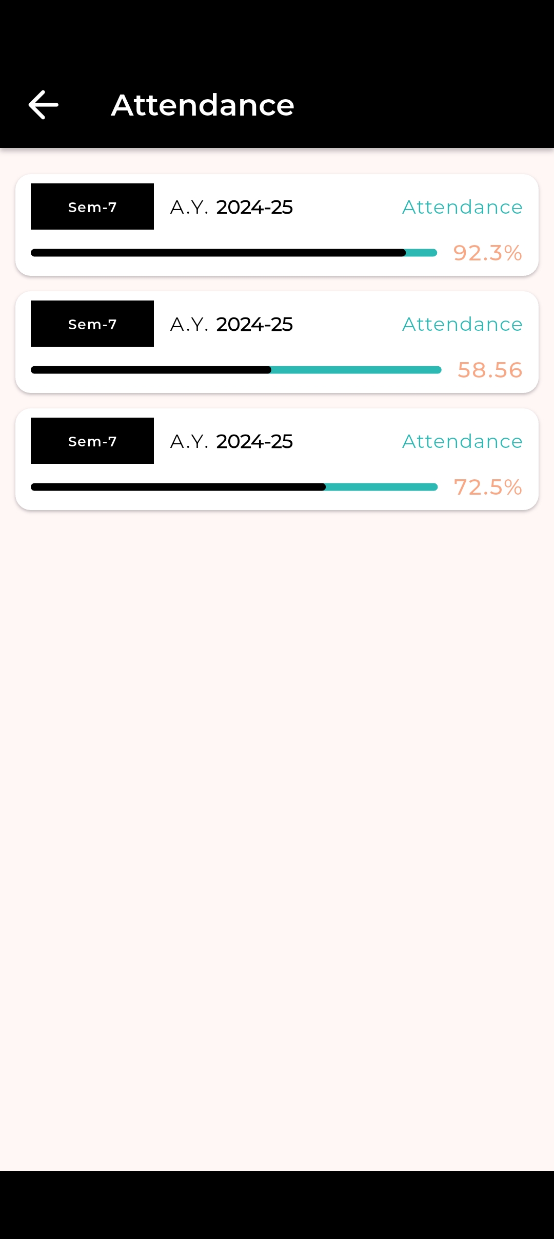 Fee Management Screen